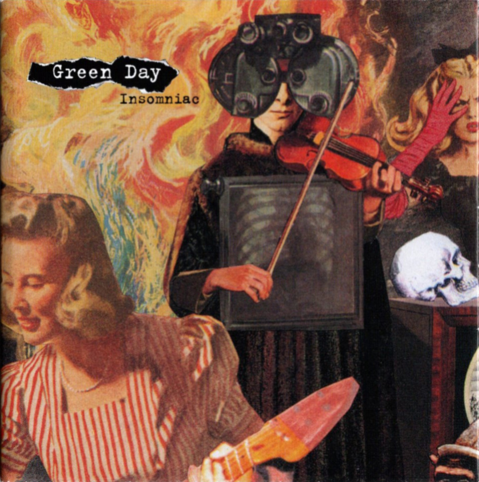 insomniac by green day booklet front page